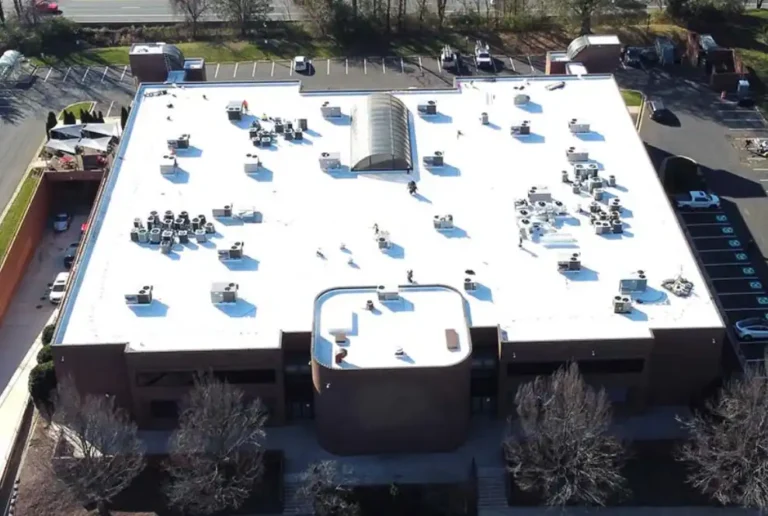 Commercial roofing project finished by Insured Exteriors experts