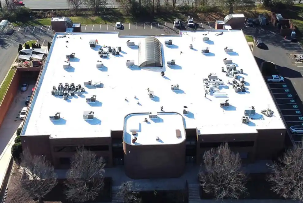 Commercial roofing project finished by Insured Exteriors experts