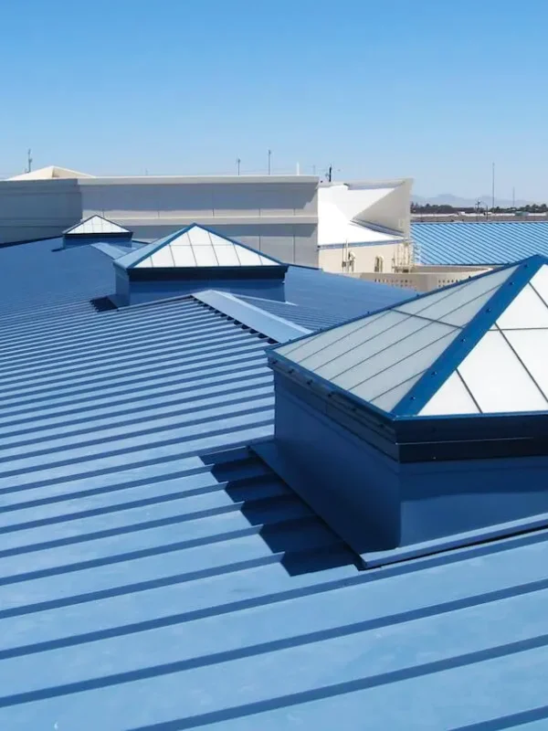 Project finished by commercial metal roofing contractor